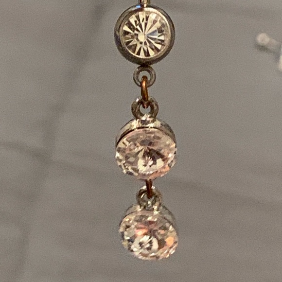 Belly Button Ring dangling rhinestones - Picture 6 of 8